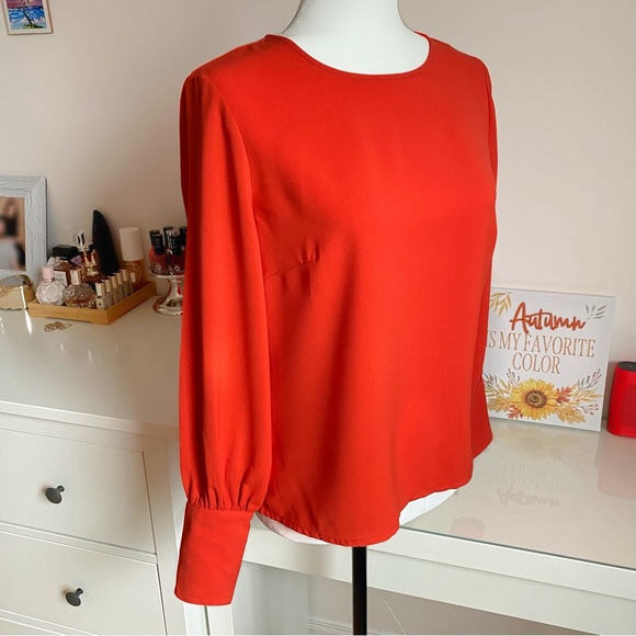 Dynamite - Coral Red Blouse - Picture 2 of 6